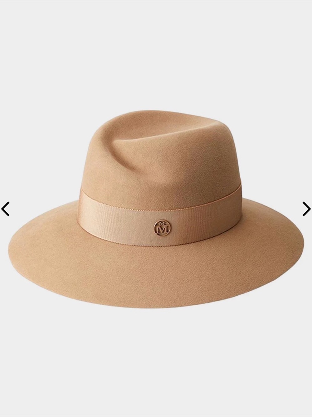 MAISON MICHEL Virginie Fedora camel in Medium